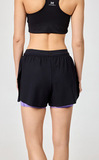 Шорты с лосинами Nordski Stayer Black/Lavender W женские