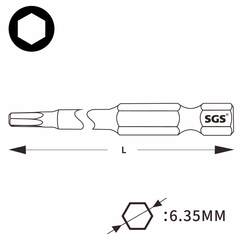 Бита шестигранная HEX 5,0 х300мм S2 1шт SGS 63300-H5.0