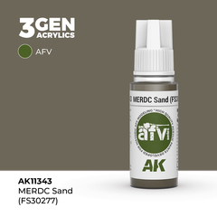 Акриловая краска AK Interactive MERDC Sand (FS 30277) 3GEN AFV, 18мл
