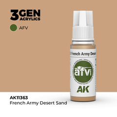 Акриловая краска AK Interactive French Army Desert Sand 3GEN AFV, 18мл
