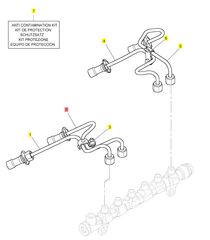 Труба топливная оригинал Perkins АРТ: T413796