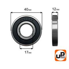 Подшипник шариковый UNITED PARTS 6203-2RS (90-0414)