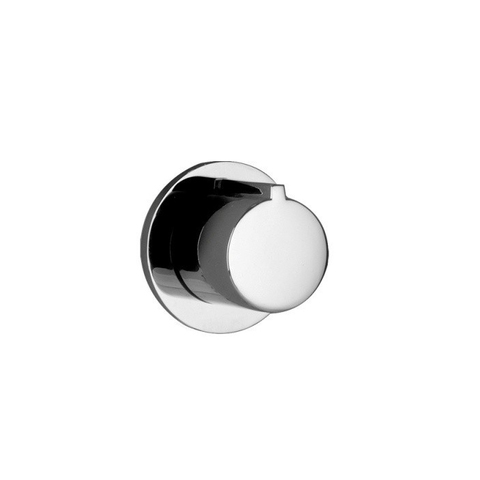 Gessi Tondo 43268#031 Встраиваемый запорный вентиль для термостата высокой производительности, 40 л/мин, (внешние части), цвет: хром