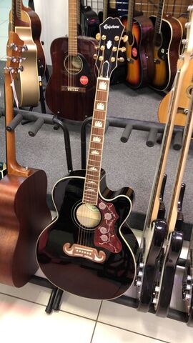 EPIPHONE J-200 EC Studio Black