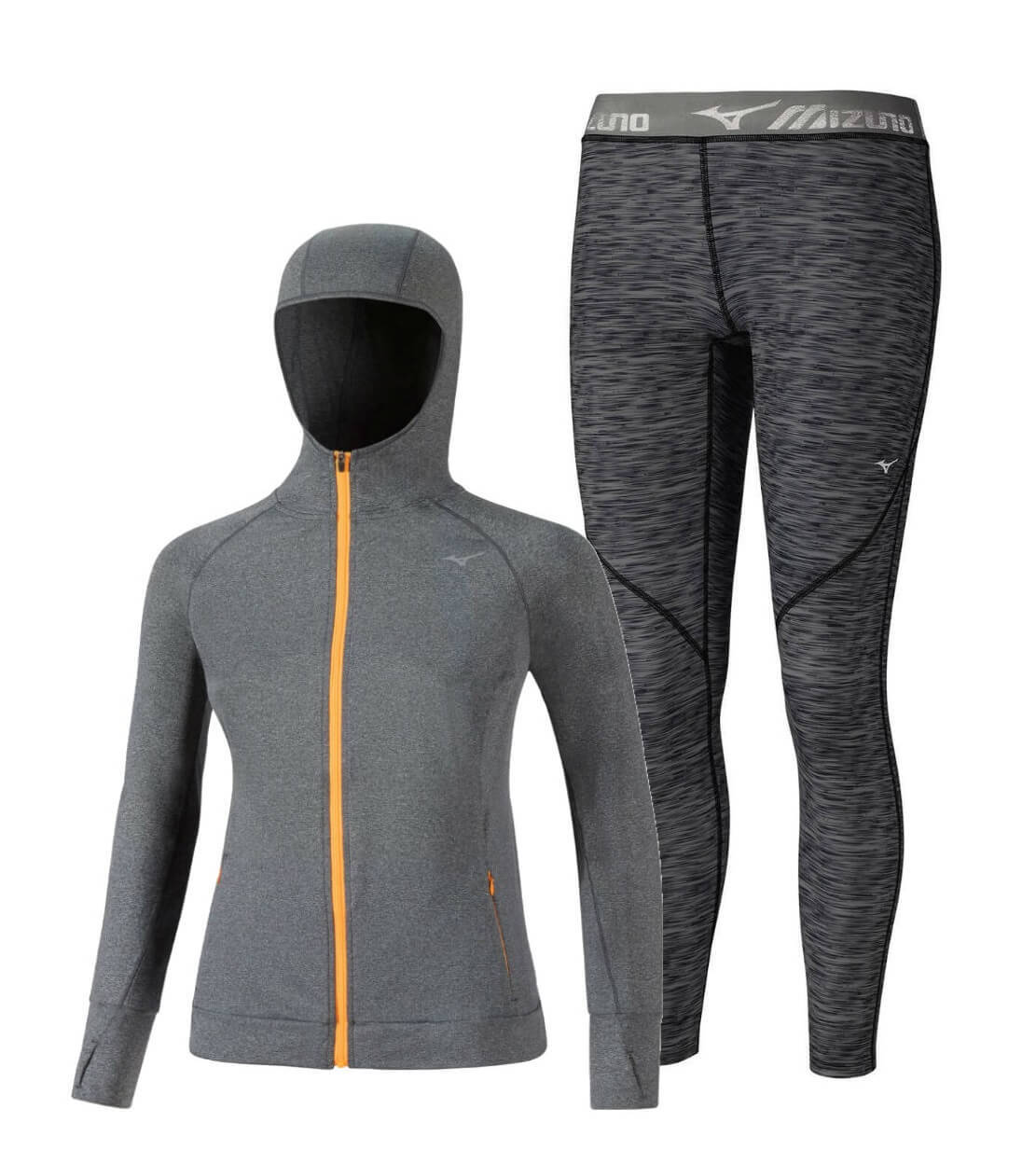 Mizuno Active Impulse костюм для бега женский grey