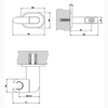 Gessi Goccia 33760#031 Держатель душевой лейки поворотный, цвет: хром