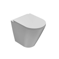 Globo Forty3 FO002BI Унитаз приставной, ширина, мм-360, глубина, мм-520, высота, мм-430, материал-керамика, сиденье-необходимо заказать, цвет унитаза-белый глянцевый (Glossy White, Bianco lucido) фото