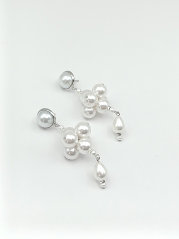 Серьги Розалия из исскуственного жемчуга