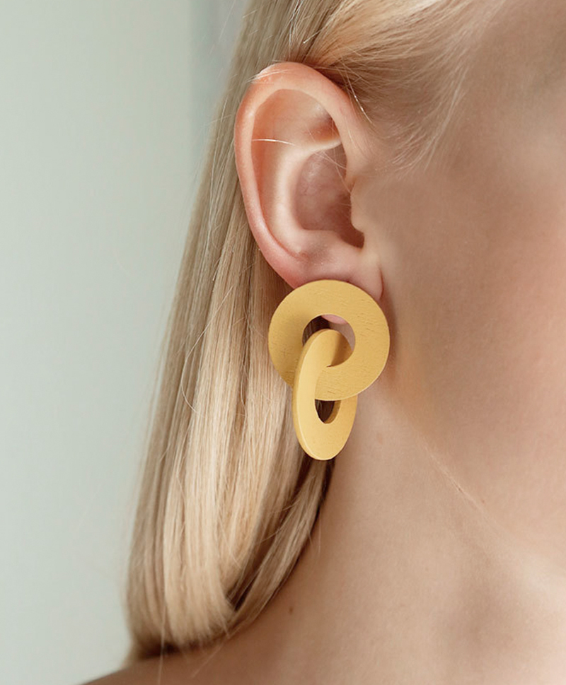 Серьги Cleo Earrings in Straw