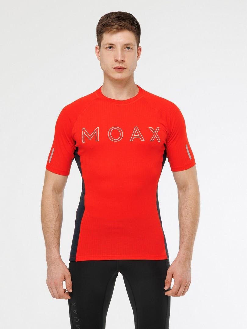 Мужская термофутболка Moax Race SS ярко-красная