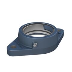 SKF FYTB 507 M — чугунный корпус с овальным фланцем для корпусного подшипника, посадочное место 72 мм