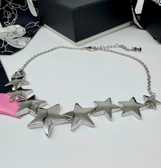 Колье цепочка с подвесками звездами CHANEL STAR