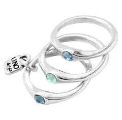 Кольцо HAPPY BLUE сер UNO de 50