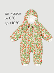 Комбинезон облегчённый демисезонный Mjölk Strawberry, утеплитель 100гр/м2