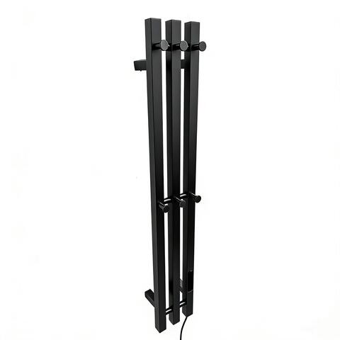 Полотенцесушитель электрический Rein Trio Cube-Matte Black 1200*150 мм