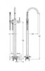 Cezares Eco ECO-VDP-01 Напольный смеситель для ванны, цвет: хром