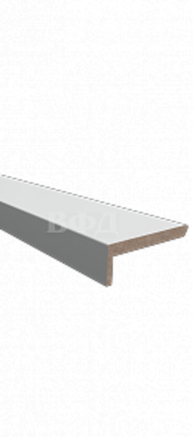 Наличник Телескоп Эмаль белая ВФД плоский 100*2130