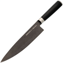 Фото Поварской кухонный шеф-нож Samura Mo-V Stonewash 200 мм, сталь AUS-8, рукоять G10