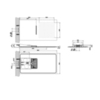 Gessi Tremillimetri 33083#299 Верхний душ QUADRO 300х550 мм, подключение: 1/2" цвет: Black XL (без переключателя)