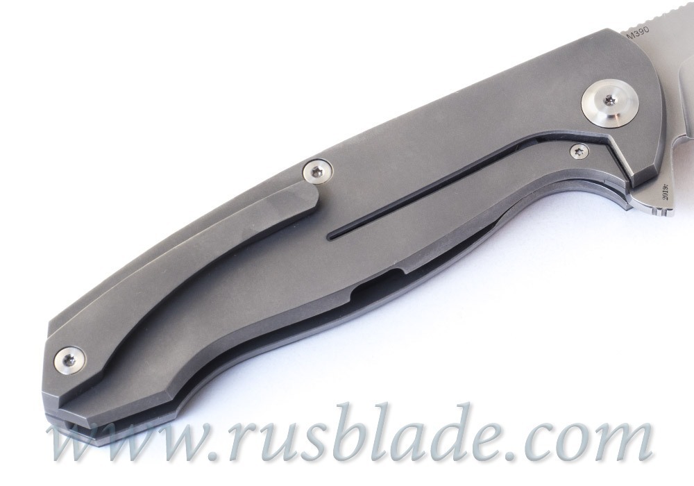 Cheburkov Wolf 2019 M390 Titanium and CF Folding Knife - фотография 