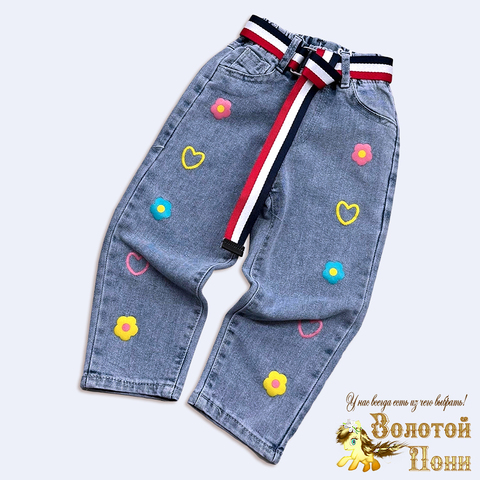Джинсы девочке (2-7) 250425-G1523