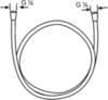 Kludi Logoflex 610570500 Душевой шланг , цвет: хром