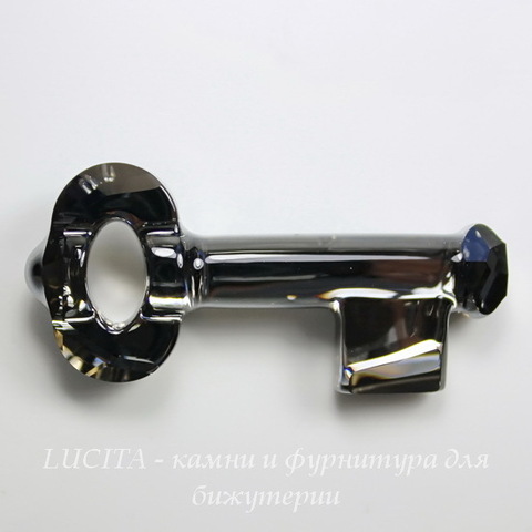 6919 Подвеска Сваровски Ключик Crystal Silver Night (50 мм) ()