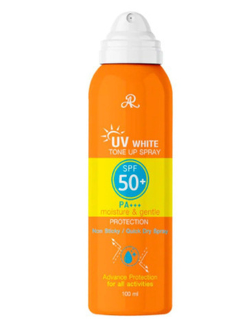 солнцезащитный спрей, SPF 50, PA+++, тонирующий спрей, тайская косметика, защита от солнца, увлажнение кожи, экстракт алоэ вера, гиалуроновая кислота, ниацинамид, коллаген