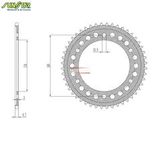 Звезда задняя ведомая Sunstar Rear Sproket 5-5635-44