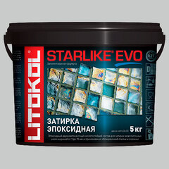 Затирка швов эпоксидная Litokol Starlike Evo S.105 Bianco Titanio, 5 кг