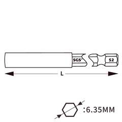 Держатель магнитный 200мм Power Magnet S2 1шт SGS 63200H1/4FT