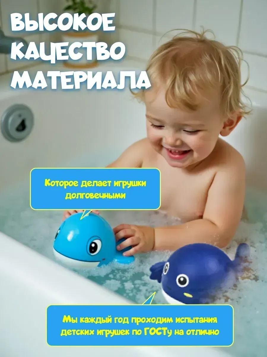 Оригинальные игрушки для ванной — набор 7 шт. — фото 2