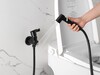 Aquatek AQ1921MB AQ1921MB АЛЬФА комплект для гигиенического душа встроенный (смеситель + гигиеническая лейка + шланг), матовый черный