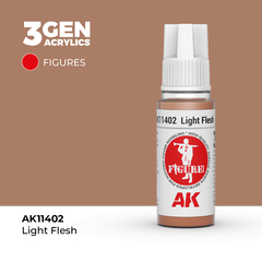 Акриловая краска AK Interactive Light Flesh 3GEN Figures, 18мл