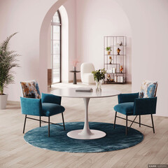 Столешница Invitation Round White Ø120 см