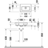 Duravit White Tulip 737450070 Раковина 450х330 мм, без перелива, без отв. под смеситель, цвет: белый