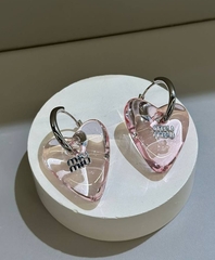 Серьги-конго MIU MIU с подвеской сердце