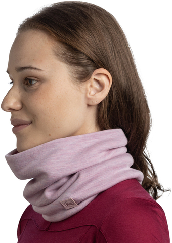 Картинка шарф-труба Buff Merino Heavyweight Solid Lilac Sand - 3