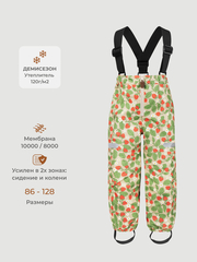 Брюки утеплённые демисезонные Mjölk Strawberry, утеплитель 120гр/м2