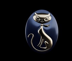 Силиконовый молд Камея КОШЕЧКА