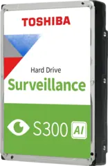 Жесткий диск HDD Toshiba SATA3 10Tb S300 AI Surveillance (CMR) 7200  512Mb (replacement ST10000VE001, WD102PURP)