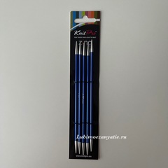 KnitPro Zing чулочные спицы 4 мм/15 см. арт. 47009