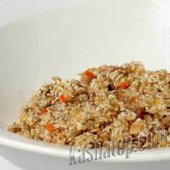 Каша пшеничная с мясом 'Леовит', готовое блюдо