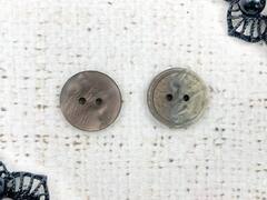 Пуговицы, d 2,8 см, 2 прокола, бежево-коричневый