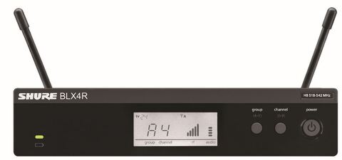 SHURE BLX4RE M17 662-686 MHz приемник в металлическом корпусе для радиосистем серий PG,SM,BETA. Выносные антенны
