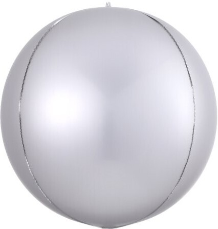 Шар К Мини-сфера 3D, 11''/28 см, Silver (Серебро), 5 шт.