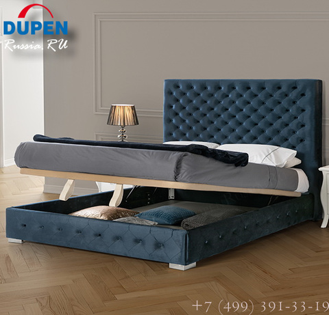 Кровать Dupen (Дюпен) 637 LEONOR синяя