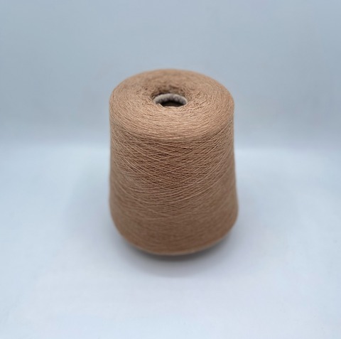 Бобинная пряжа (пр.Италия),1500м/100 гр. 80%шерсть, 20%полиамид, цвет-Бежевый,арт-31832