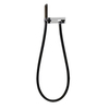 Gessi Water Tube Kneip 32961#031 Душ с деревянной лейкой, черный. Версия с удаленным управлением, держателем для лейки и выводом воды, цвет хром