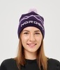 Лыжная шапка c шерстью Nordski Track plum - 2